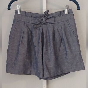 Vivayou High Waist Chambray Shorts Sz S